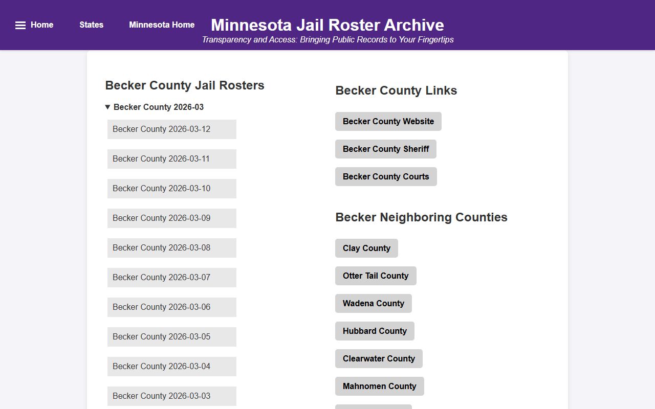 becker county sheriff jail rosters archive becker county booking releases