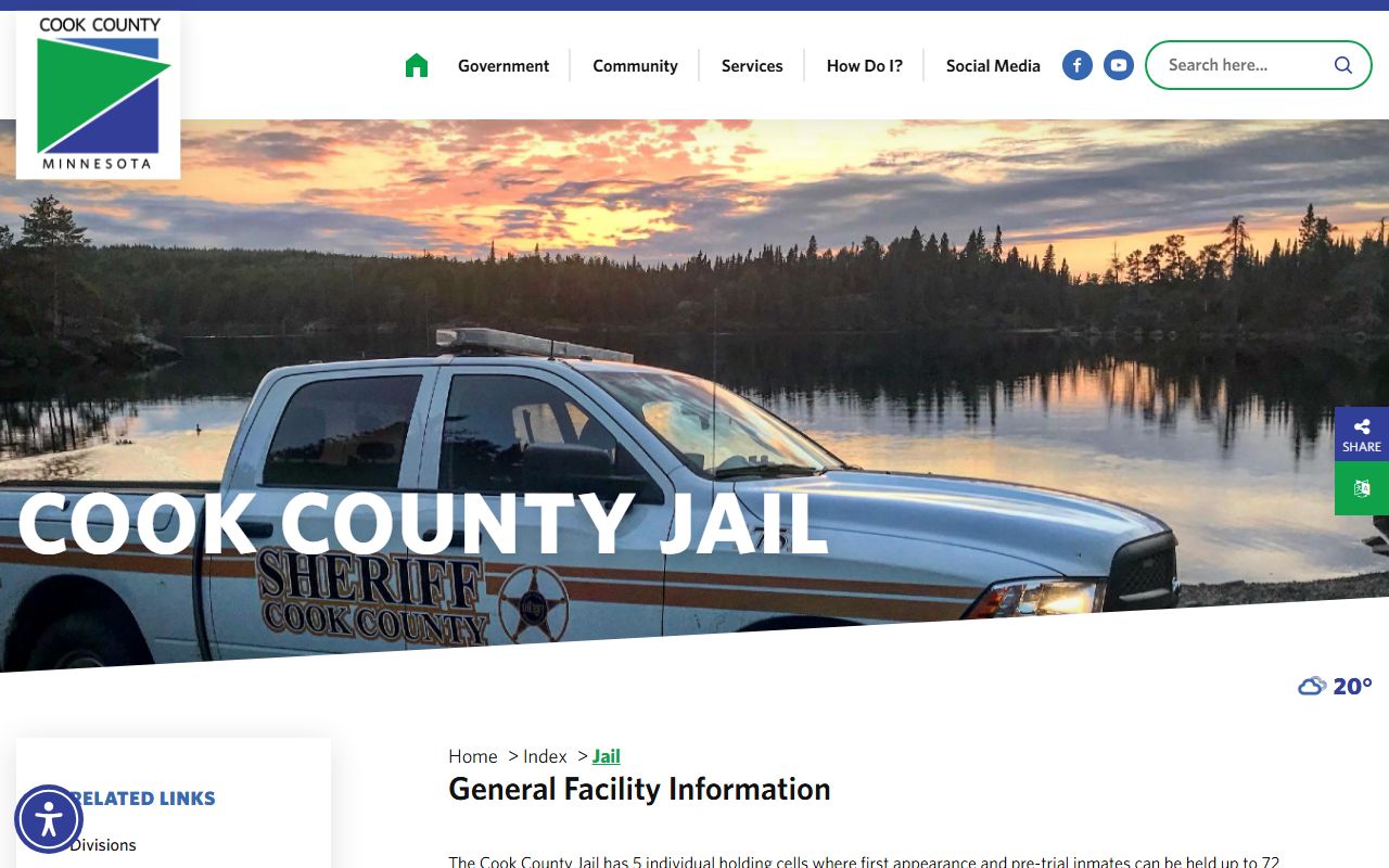 Cook County Jail page