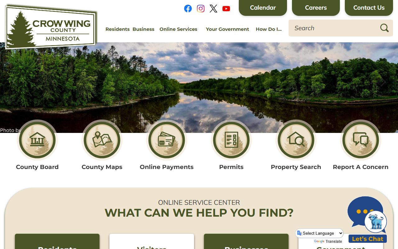 Crow Wing County Sheriff's Office website