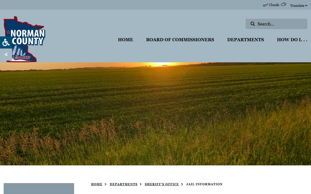 norman county sheriff jail information norman county booking releases