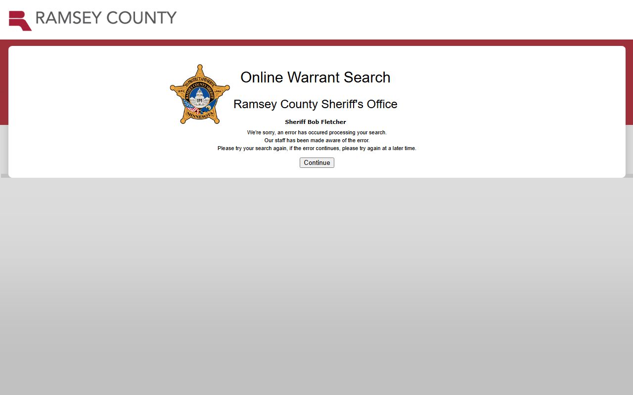 ramsey county sheriff warrant search ramsey county booking releases